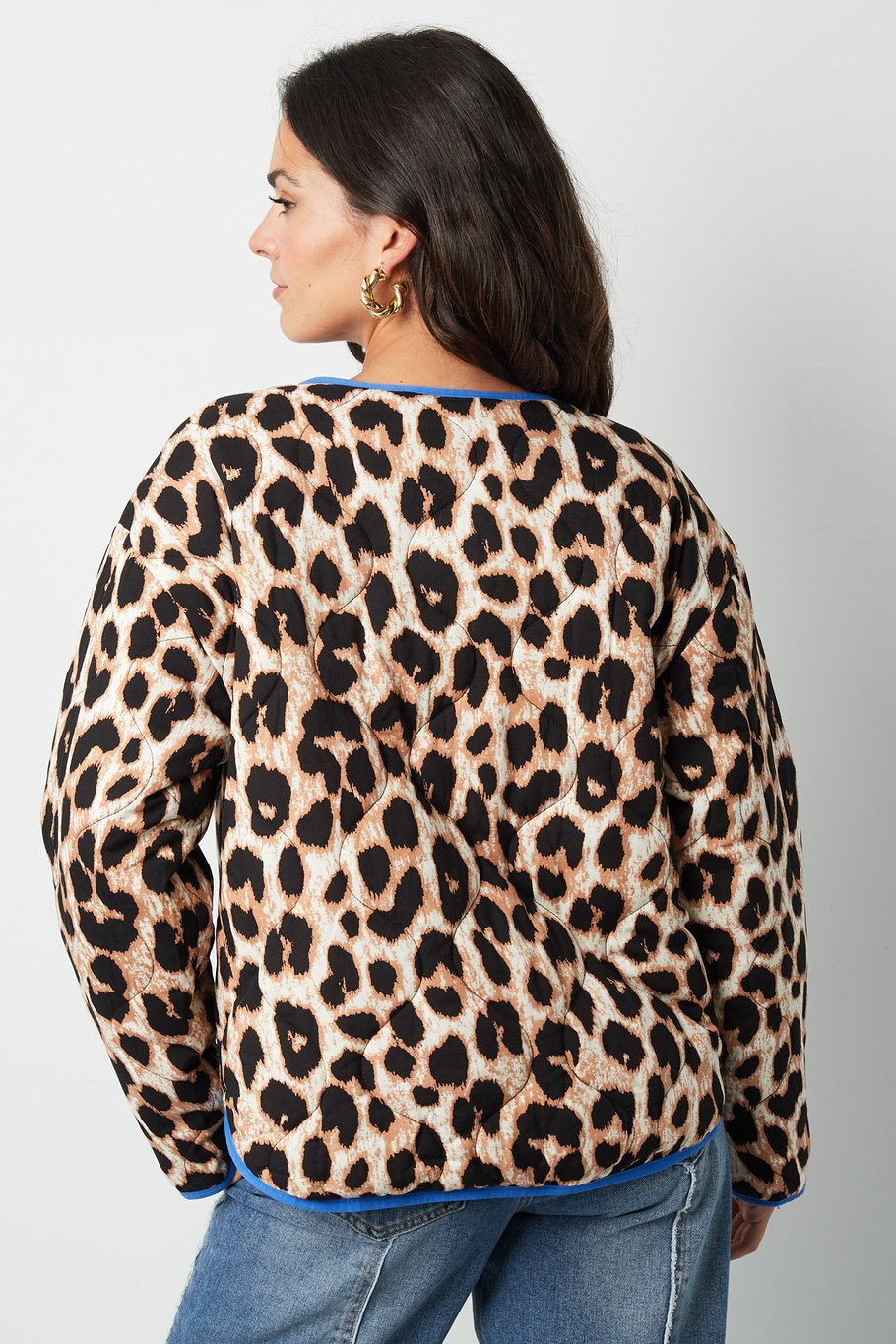 Jacket with leopard print - pink Picture8